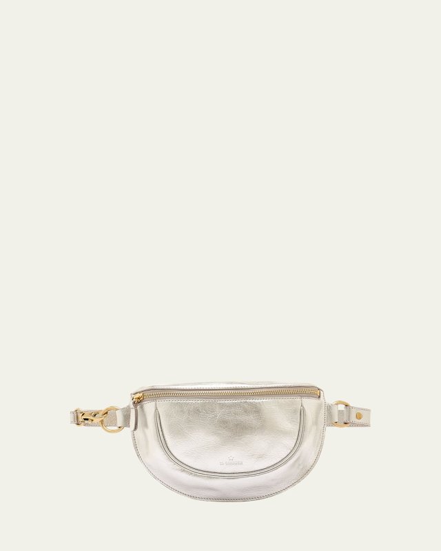 Oliveta Zip Leather Belt Bag